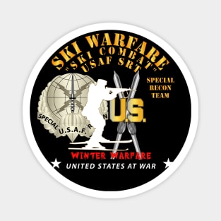 USAF Special Recon Team - Ski Warfare - Ski Combat - Winter Warfare X 300 Magnet